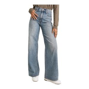 NWT Madewell Super-Wide Leg Jeans in Eastchester Wash Size 33